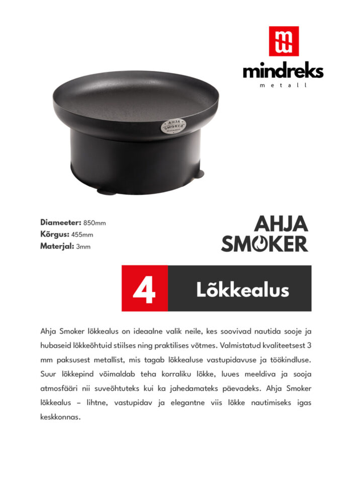 Ahja Smoker Lõkkealus - Image 2