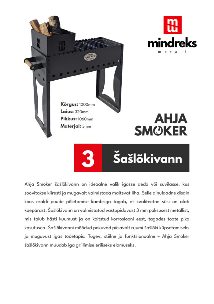 Ahja Smoker Šašlõkivann - Image 4
