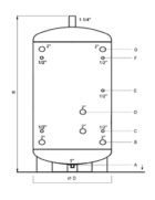 Stainless steel tank 300L erimõõdus akumulatsioonipaak