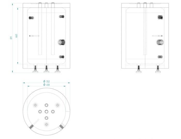 Uzkrāšanas tvertne 100 L. Savienojumi augšpusē. Iztukšošanas izpārdošana! - Image 2