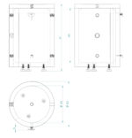 Uzkrāšanas tvertne 100 L. Pie sienas un regulējamām kājām. Iztukšošanas izpārdošana! - Image 2